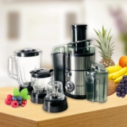 Image de Eisenbach HW-1508: Presse-agrumes, Robot culinaire, Mixeur et Broyeur 4 en 1 - 1000W