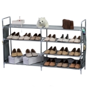 Image de Herzberg HG-03596: Étagère à Chaussures à 7 Niveaux (12 x 70 cm) - Gris