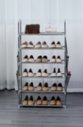 Image de Herzberg HG-03602: Étagère à Chaussures à 6 Niveaux (47 x 100cm) - Gris