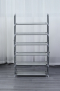 Image de Herzberg HG-03602: Étagère à Chaussures à 6 Niveaux (47 x 100cm) - Gris