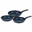 Show details for Herzberg HG-04777BLU: 3 Pieces Marble Coated Forged Frying Pan Set - Blue Picture of Herzberg HG-04777BLU: 3 Pieces Marble Coated Forged Frying Pan Set - Blue