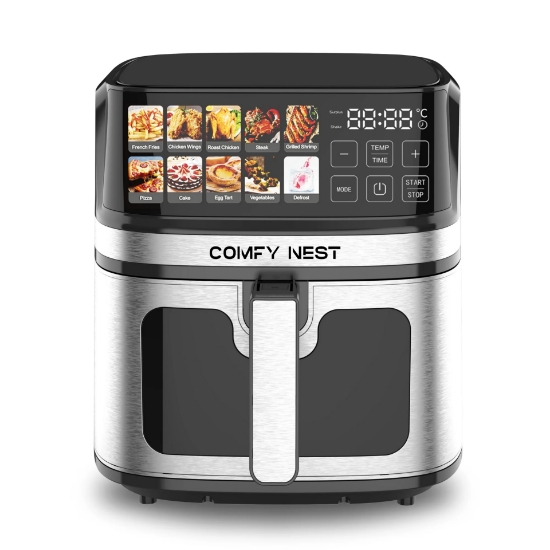 Image de Comfy Nest CN-06160: Friteuse à Air Numérique 1700 W - 8 L