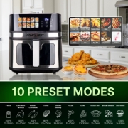 Image de Comfy Nest CN-06160: Friteuse à Air Numérique 1700 W - 8 L