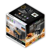 Image de Comfy Nest CN-AFD45NB: Friteuse à Air Numérique à Double Panier Noire de 2400W - 9 L