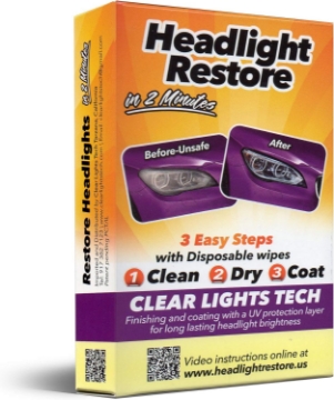 Show details for Clear Lights Tech Headlight Restoration Kit Picture of Clear Lights Tech Headlight Restoration Kit