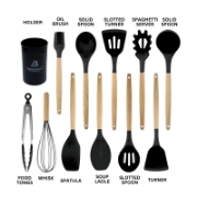 Image de Eisenbach A0022: Ensemble D'ustensiles de Cuisine 12 pièces - Bois