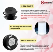 Picture of Herzberg HG-5049: Vehicle-Mounted LED Light Black