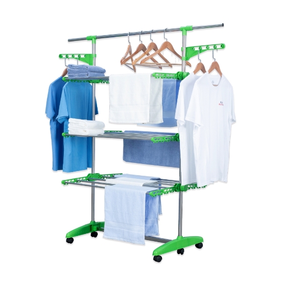 Image de Herzberg Séchoir à linge à 3 étages Pour les Vêtements Vert