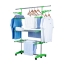 Picture of Herzberg 3-Tier Clothes Laundry Drying Rack Green