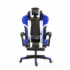Afbeeldingen van Herzberg HG-8083: Driekleurige Gaming- En Bureaustoel Met Lineair Accent Blauw