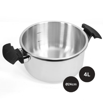 Show details for Royalty Line RL-24PS4L: 24cm Stainless Steel Pressure Cooker - 4L Picture of Royalty Line RL-24PS4L: 24cm Stainless Steel Pressure Cooker - 4L
