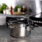 Image de Royalty Line RL-24PS6LM: 24cm Autocuiseur avec revêtement en marbre - 6L