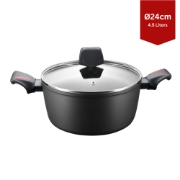 Image de Royalty Line RL-FTN24: Cocotte en fonte marbrée Greblon de 24cm - 4.5L