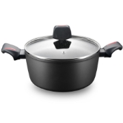 Image de Royalty Line RL-FTN28: Cocotte en fonte marbrée Greblon de 28cm - 6L