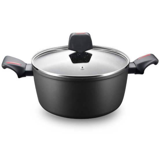 Image de Royalty Line RL-FTN28: Cocotte en fonte marbrée Greblon de 28cm - 6L
