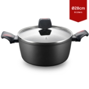 Image de Royalty Line RL-FTN28: Cocotte en fonte marbrée Greblon de 28cm - 6L