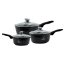 Afbeeldingen van Eisenbach EB-MSP02: Sauspannenset met Greblon-marmercoating van aluminium - 16cm, 18cm, 20cm