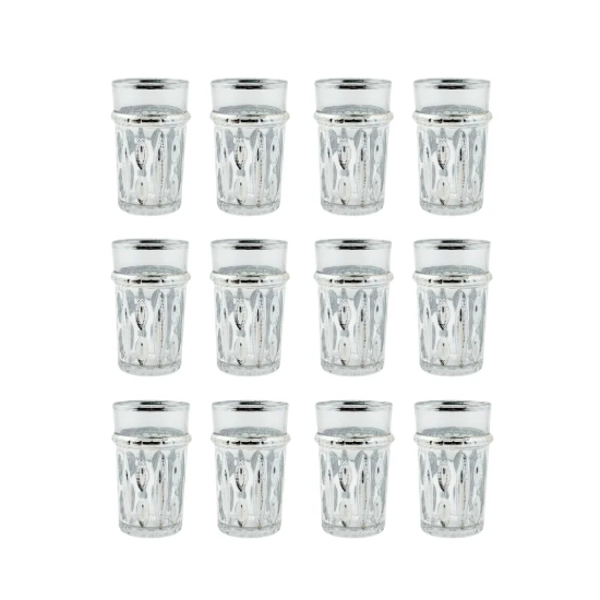 Picture of Eisenbach EB-GLS12S: 12-Pieces Tea Glasses with Silver Accent