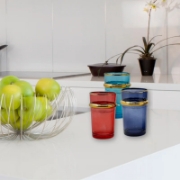 Image de Eisenbach EB-GLS12C: 12 Verres à thé colorés avec accents dorés