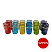 Image de Eisenbach EB-GLS12C: 12 Verres à thé colorés avec accents dorés