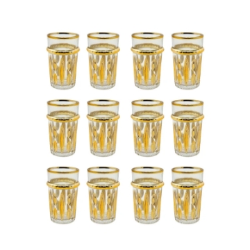 Show details for Eisenbach EB-GLS12G: 12 Pieces Tea Glasses with Gold Accent Picture of Eisenbach EB-GLS12G: 12 Pieces Tea Glasses with Gold Accent
