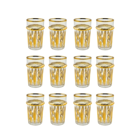 Image de Eisenbach EB-GLS12G: 12 Verres à thé avec accents dorés