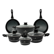 Image de Rosenberg RB-10M2B: Batterie de cuisine 10 pièces avec revêtement en marbre