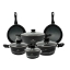 Image de Rosenberg RB-10M2B: Batterie de cuisine 10 pièces avec revêtement en marbre