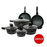 Image de Rosenberg RB-10M2B: Batterie de cuisine 10 pièces avec revêtement en marbre