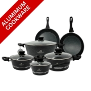 Image de Rosenberg RB-10M2B: Batterie de cuisine 10 pièces avec revêtement en marbre