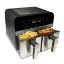 Afbeeldingen van Comfy Nest CN-AFD45NS:  XXL - 2400W Dubbele Mand Digitale S/S Airfryer - 9L