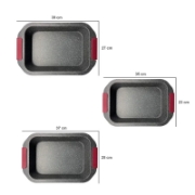 Image de Platinum Cookware PL-CS1003S: Ensemble de 3 moules à pâtisserie