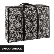 Picture of Comfy Nest CN-02553: 10-Piece Assorted Non-Woven Grocery and Shopping Bag Bundle with Reinforced Handle – 70cm x 55cm x 26cm
