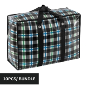 Image de Comfy Nest CN-02560: Lot de 10 sacs d'épicerie et de courses non tissés assortis avec poignée renforcée – 80 cm x 60 cm x 27 cm