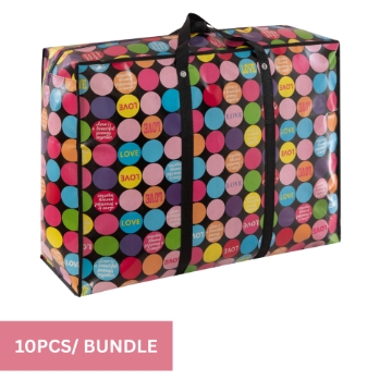 Show details for Comfy Nest CN-02577: 10-Piece Bundle Oversized Non-Woven Grocery and Shopping Bags with Reinforced Handle and Zipper – 90cm x 60cm x 30cm Picture of Comfy Nest CN-02577: 10-Piece Bundle Oversized Non-Woven Grocery and Shopping Bags with Reinforced Handle and Zipper – 90cm x 60cm x 30cm