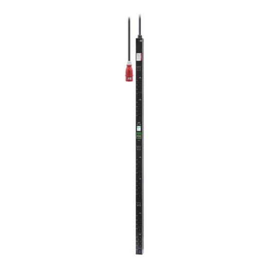 Picture of APC Easy Rack PDU, Switched Metered Outlet, 0U, 3 Phase, 22kW, 230V, 32A, (18) C13 and (6) C19 outlets, IEC60309 3P+N+PE inlet