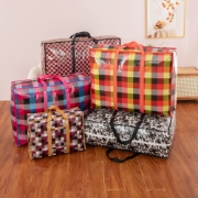 Image de Comfy Nest CN-02546: Lot de 10 sacs d'épicerie et de courses non tissés assortis avec poignées renforcées, fermeture éclair et poche – 60 cm x 45 cm x 20 cm