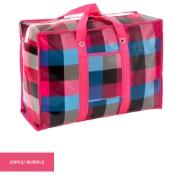 Image de Comfy Nest CN-02546: Lot de 10 sacs d'épicerie et de courses non tissés assortis avec poignées renforcées, fermeture éclair et poche – 60 cm x 45 cm x 20 cm