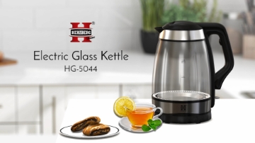 Show details for Herzberg HG-5044: 1.8L Electric Glass Kettle With LED Light Indicator Picture of Herzberg HG-5044: 1.8L Electric Glass Kettle With LED Light Indicator