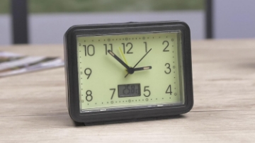Show details for Genius Ideas Luminescent Alarm Clock And Thermometer Picture of Genius Ideas Luminescent Alarm Clock And Thermometer