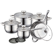 Picture of Royalty Line RL-1232: 12 Pieces Stainless Cookware Set