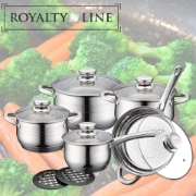 Picture of Royalty Line RL-1232: 12 Pieces Stainless Cookware Set