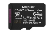 Afbeeldingen van Kingston Technology 64GB micSDXC Canvas Select Plus Gen3 100R A1 enkel pakket zonder ADP