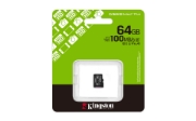 Afbeeldingen van Kingston Technology 64GB micSDXC Canvas Select Plus Gen3 100R A1 enkel pakket zonder ADP