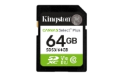 Image de Kingston Technology 64 Go SDXC Canvas Select Plus Gen3 100 Mo/s C10 UHS-I U1 V10