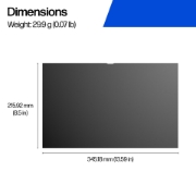 Picture of HP 16 Widescreen Laptop Privacy Filter