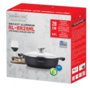 Picture of Royalty Line RL-BR28M: Marble Shallow Soup Pot 28cm