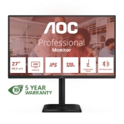Picture of AOC E4 Q27E4U computer monitor 68.6 cm (27") 2560 x 1440 pixels Quad HD LED Black