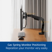 Picture of ACT Monitor arm 32" office premium, gas spring, crossbar, 2 monitors