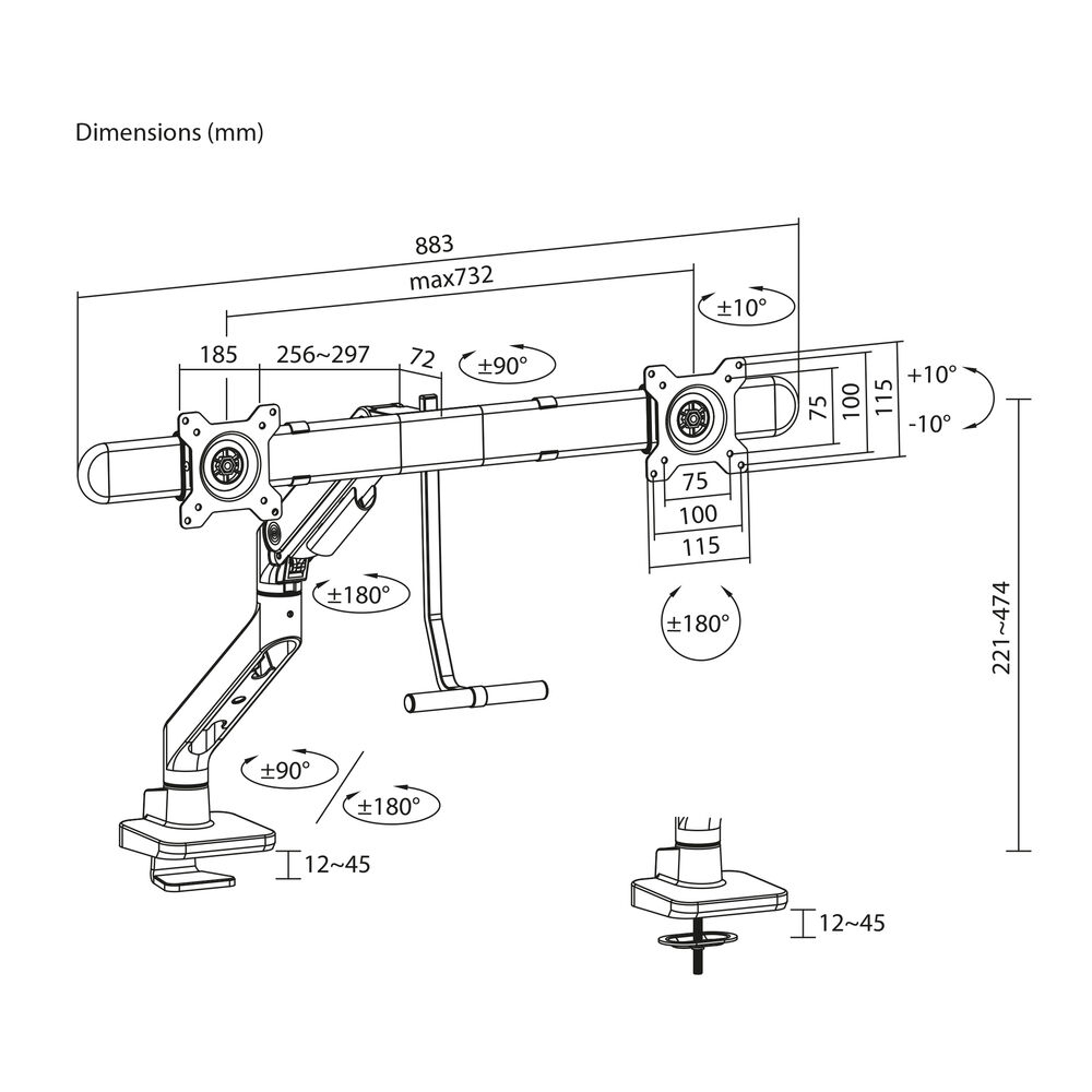 ACT Monitor arm 32